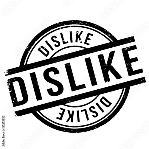 Dislike stamp rubber grunge