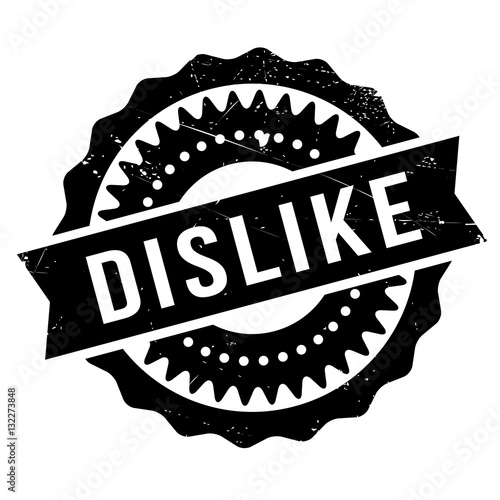 Dislike stamp rubber grunge