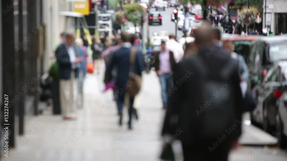 Anonymous people: crowds in London Anonymous people: crowds in London