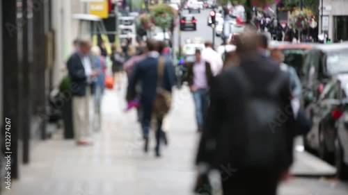 Anonymous people: crowds in London 