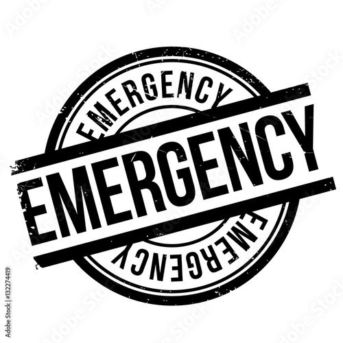 Emergency stamp rubber grunge