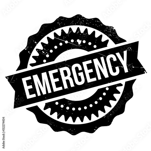 Emergency stamp rubber grunge