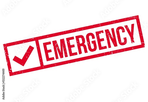 Emergency stamp rubber grunge