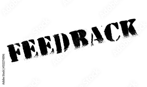 Feedback stamp rubber grunge