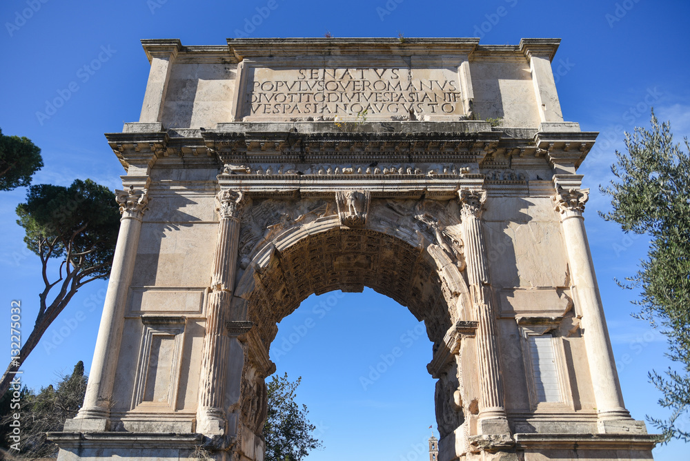 The Arch of Titus in Roman Forum, Rome