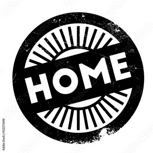Home stamp rubber grunge