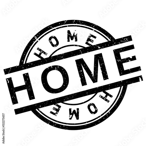 Home stamp rubber grunge