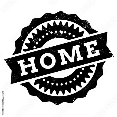 Home stamp rubber grunge