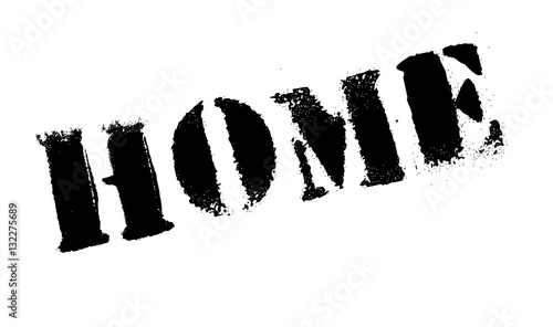 Home stamp rubber grunge