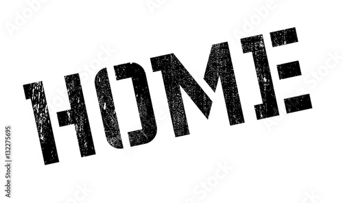 Home stamp rubber grunge