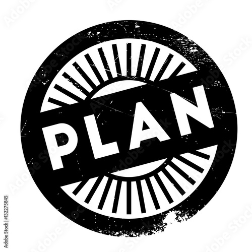 Plan stamp rubber grunge