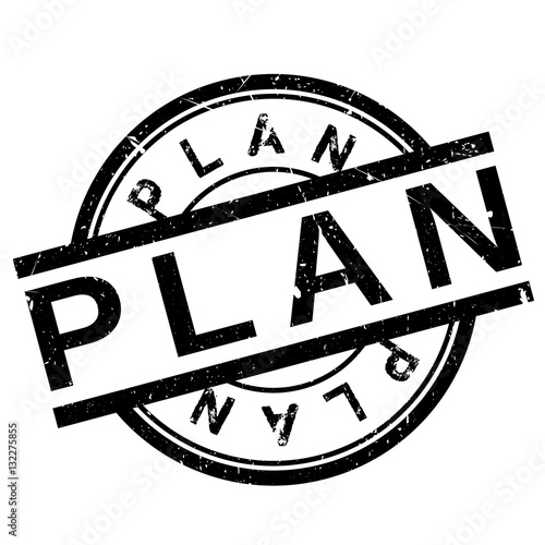 Plan stamp rubber grunge