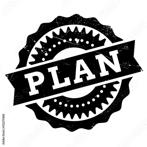 Plan stamp rubber grunge