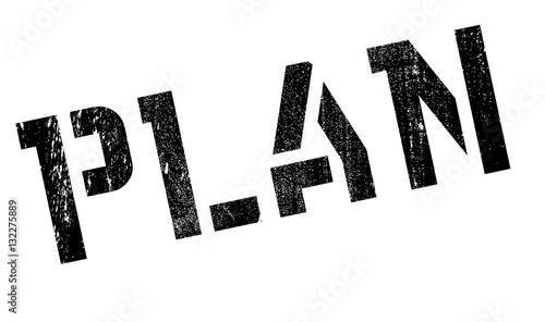 Plan stamp rubber grunge