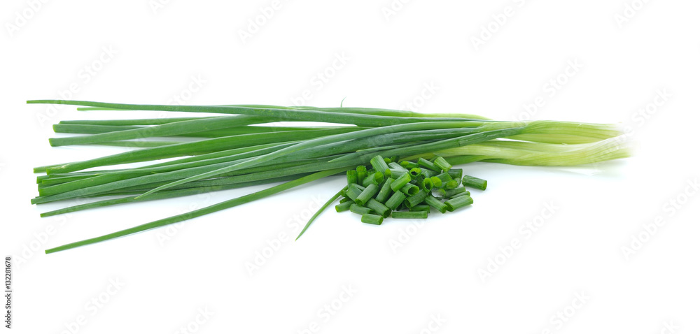 Green onion isolated on the white background Green onion isolated on the white background