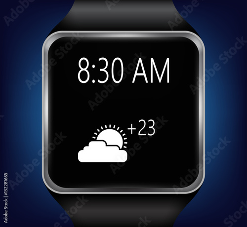 Smart clock that shows the weather