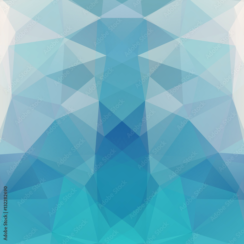 Abstract polygonal vector background. Blue geometric vector illustration. Creative design template.