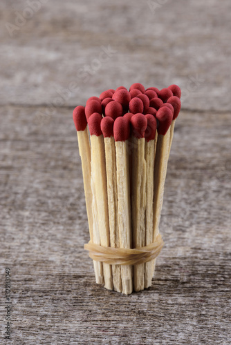 matchsticks with filter effect retro vintage style