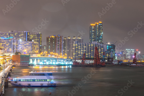 Photography Hong Kong City at night