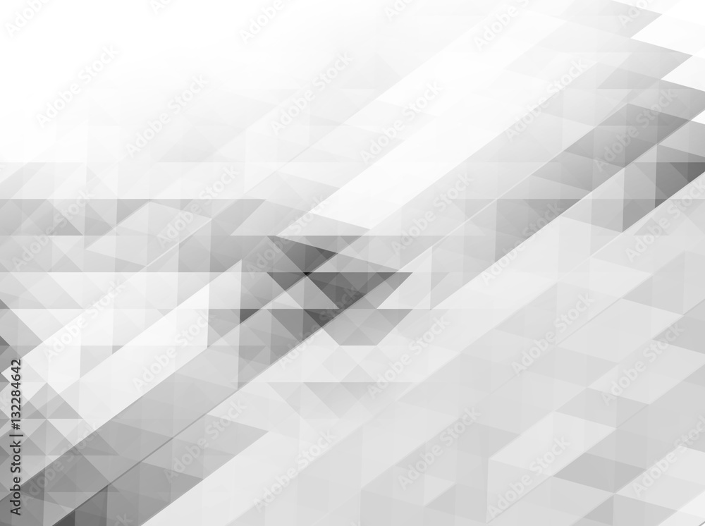 Obraz premium Low poly Abstract background in gray tone.
