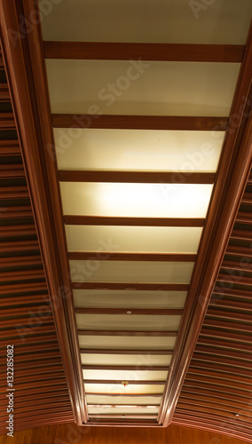 Wood roof ceiling inside pattern