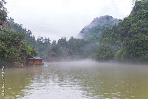Boat trips on Baofeng Lake scenery in Zhangjiajie China © CasanoWa Stutio
