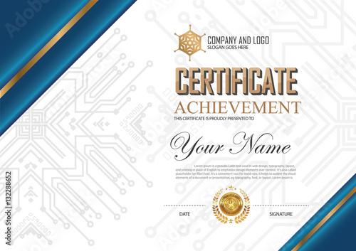 Certificate to be elegant and stylish. T