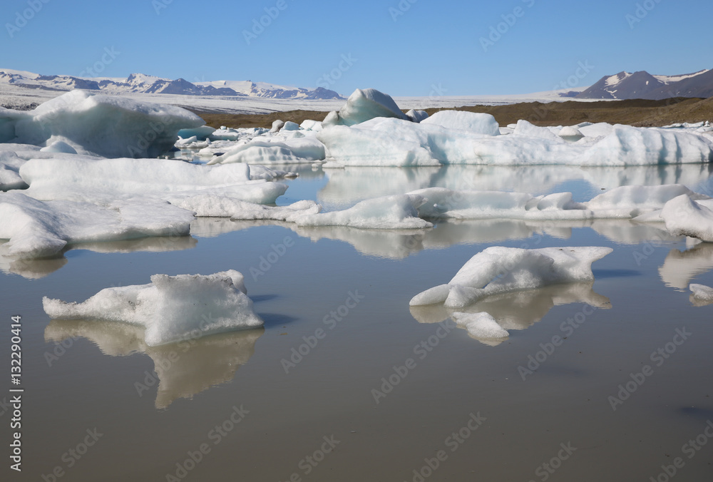 Jökulsarlon Lagune. Island Jökulsarlon Lagune. Island