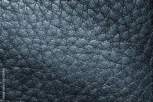 Deep blue leather texture, leather background for design with copy space for text or image. Pattern of leather that occurs natural.