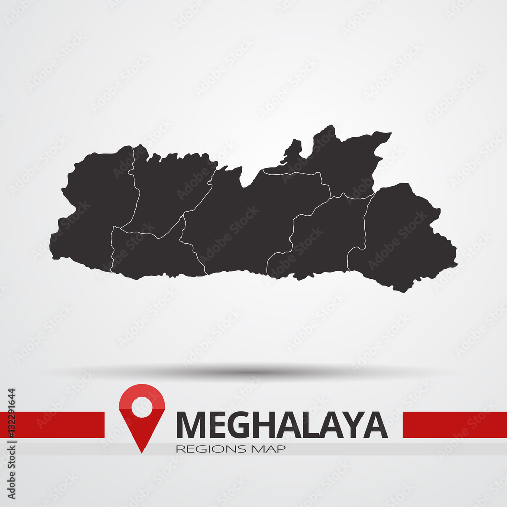 Meghalaya map