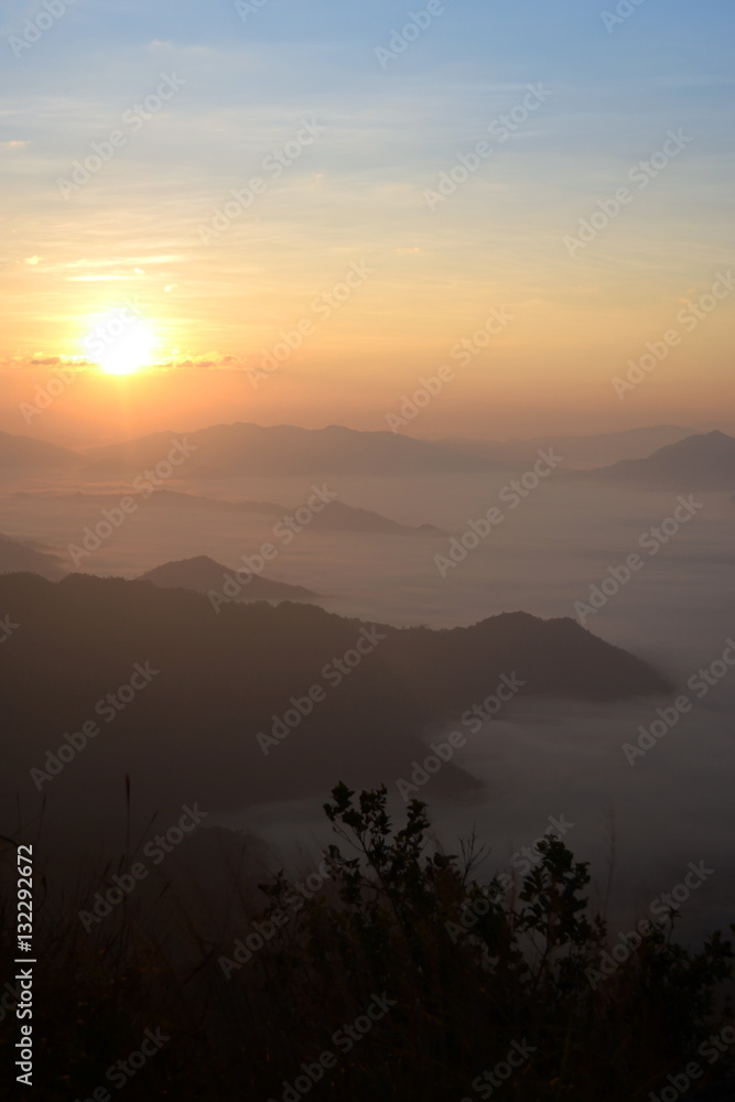 sunrise,sunset,phu-chi-fa,Chiang-rai,Thailand