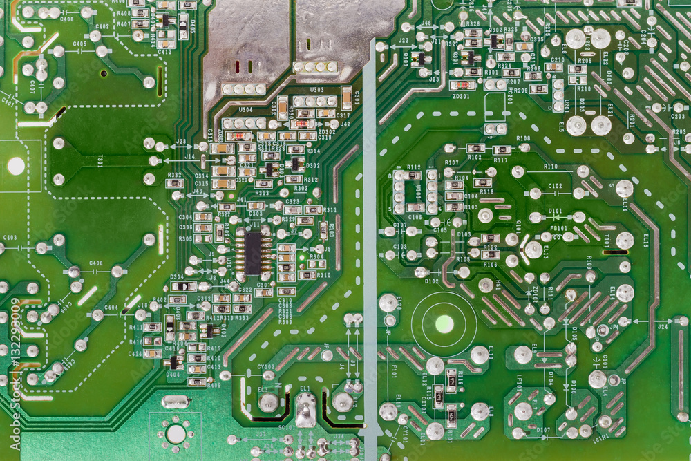 Fragment of electronic board closeup Fragment of electronic board closeup
