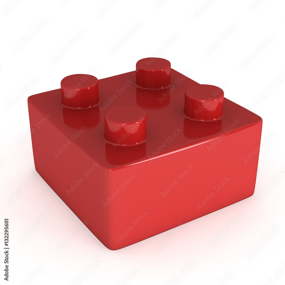 Constructor element. 3d render isolated on white background Constructor element. 3d render isolated on white background