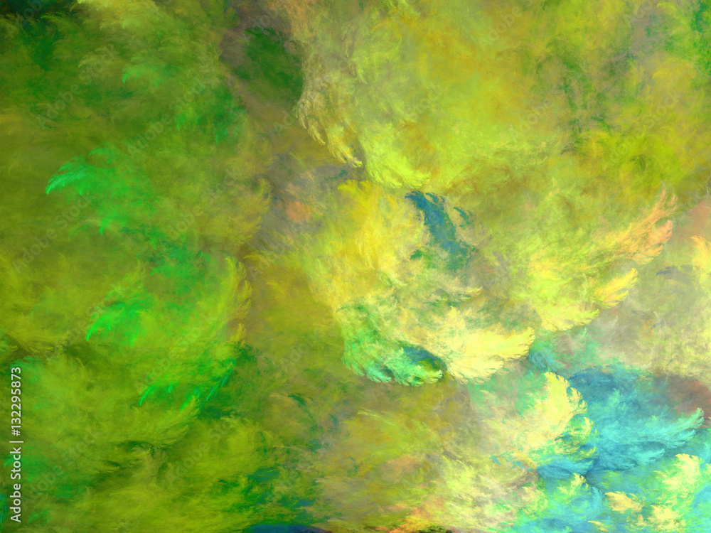 Abstract shapes made of fractal textures. Abstract shapes made of fractal textures.