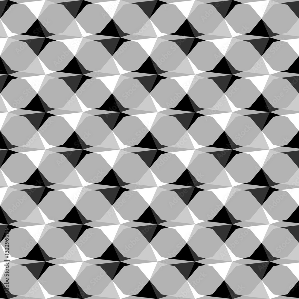 Obraz premium Seamless vector background with abstract geometric pattern. Print. Repeating background. Cloth design, wallpaper. 