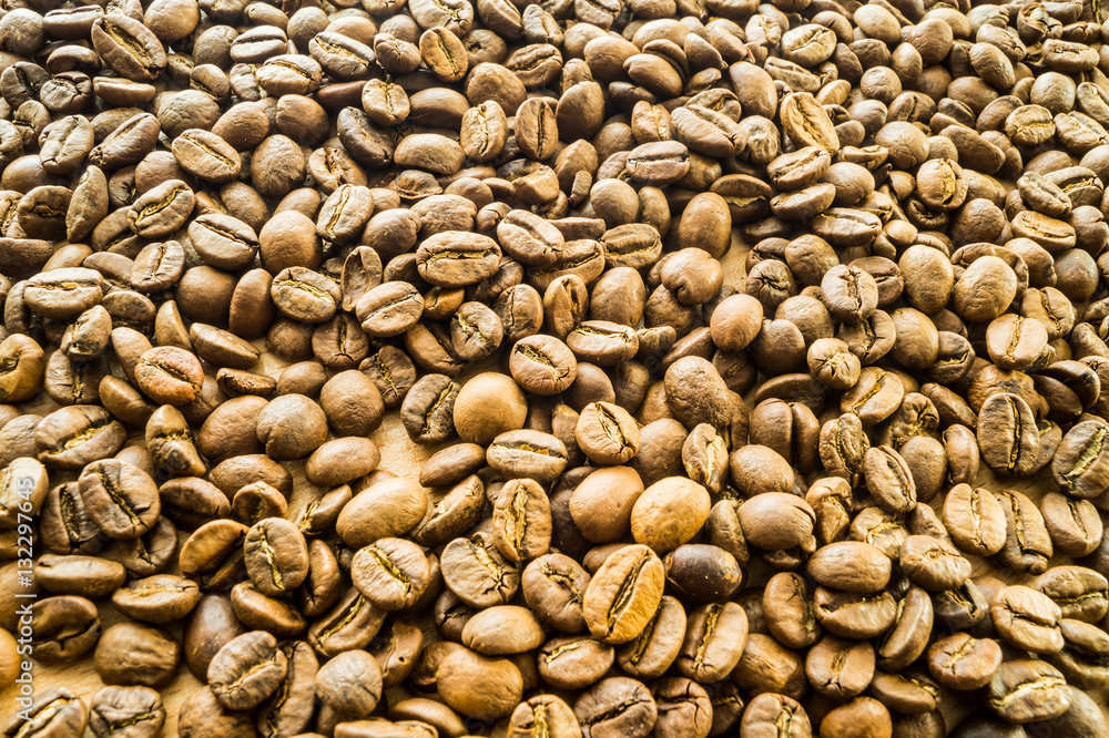 Many coffee beans