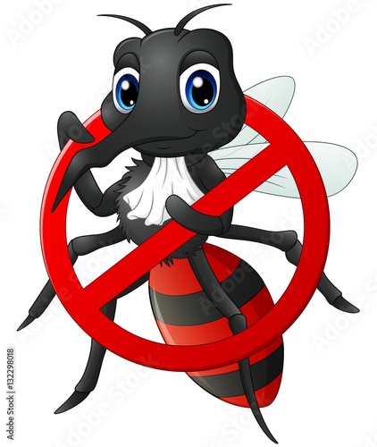 Stop Mosquito cartoon