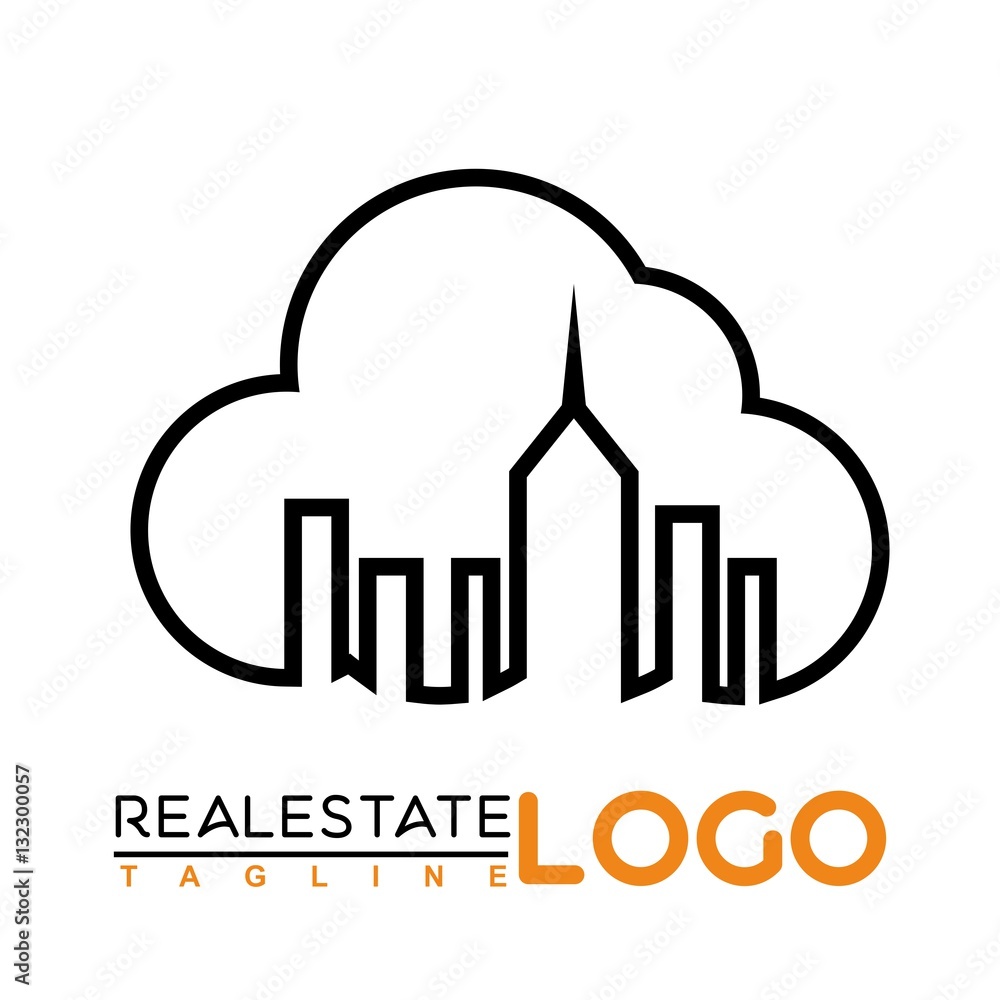 Fototapeta premium real estate vector logo