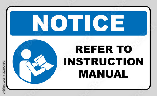 Refer to instruction manual booklet