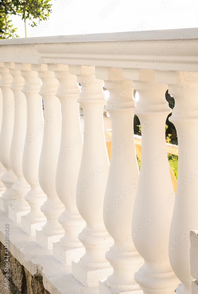 Decorative fences on the terrace Decorative fences on the terrace