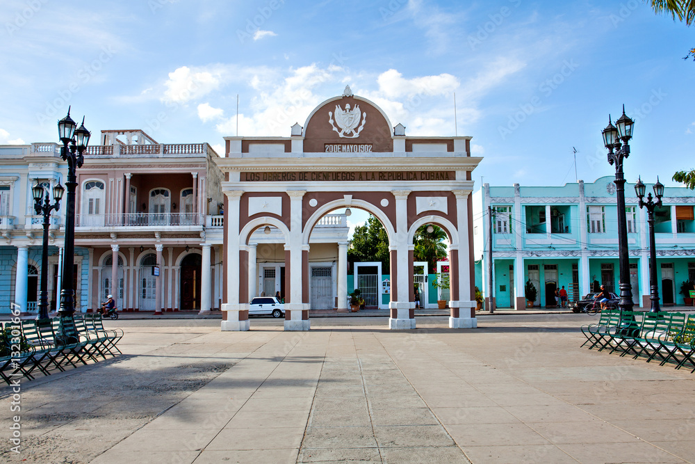 Cienfuegos, Cuba - The Arch of Triumph in Jose Marti Park