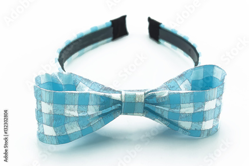 Illustrations closeup blue and white headband