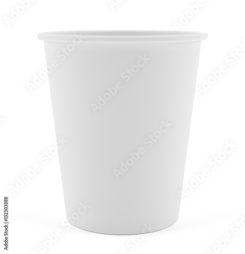 White Paper Cup close up