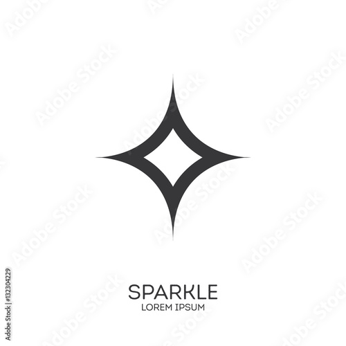 Sparkle icon or logo in modern style.