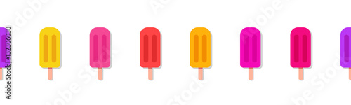 Ice cream vector seamless ornament