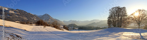 Allg  u - Berge - Winter - Oberstdorf - Panorama - Schnee
