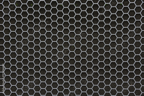 hexagonal grid seamless pattern with small cell.