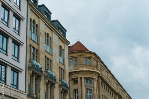 white and orange luxury houses