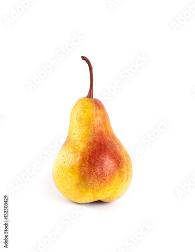Photo yellow ripe fresh pear 