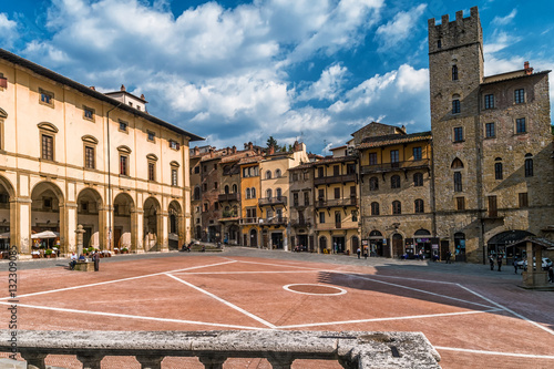 Fototapeta Piazza Grande, Arezzo, Toskania, Włochy